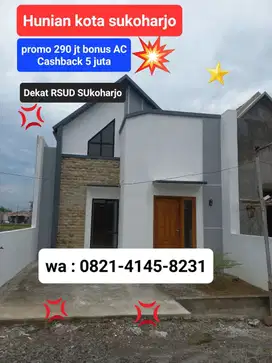 RUMAH SUKOHARJO KOTA DESAIN MODERN SCANDINAVIAN DEKAT RSUD