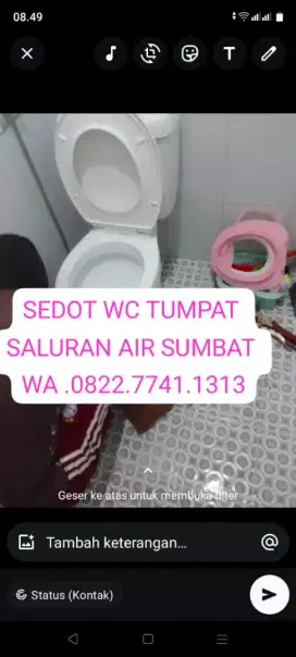 Tukang Wc Tumpat Sedot saluran air sumbat Westafel mampet sumur bor