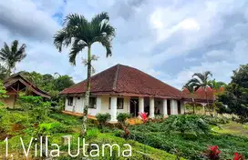 Dijual rumah villa klasik kokoh tanah luas pinggir jalan area kota