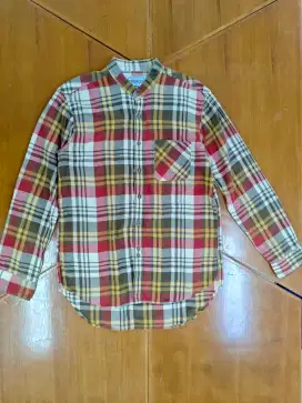 Preloved - Kemeja Flannel - Mandarin Collar (Koko) - Tendencies