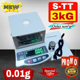 Timbangan digital lab analitik 3000gr 0.01g perhiasan emas obat 3kg
