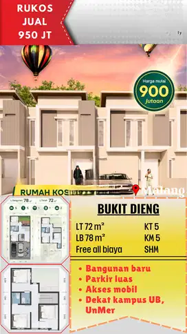 Dijual Kos Dekat UB dan UnMer