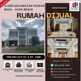 Dijual Rumah Mewah 2 Lantai di Ajun Peukan Bada - Dekat ke pusat kota