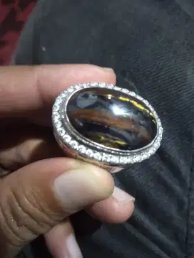jual batu badar besi ring perak
