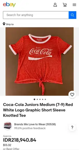 Coca Cola Short Sleeve Tee