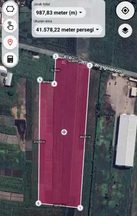 Tanah Zona Merah Kawasan Industri Jetis Mojokerto