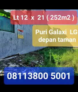 JUAL KAVLING ‼️PURI GALAXI DEPAN TAMAN