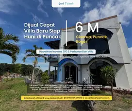 Villa Baru 2 Lantai Luas tanah 2000m2 di puncak bogor
