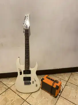 1Set Gitar ibanez + Ampli