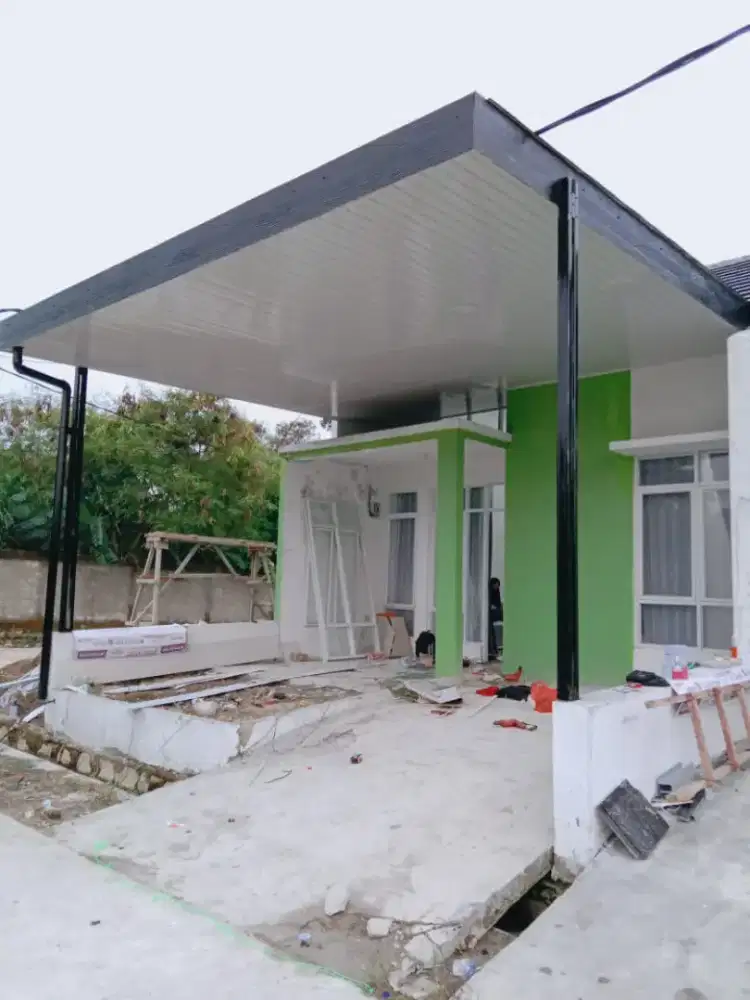 Kanopi baja ringan atep spandek dan alderon