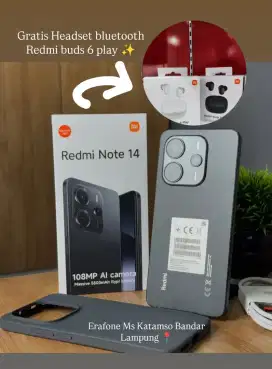 Redmi Note 14 Gratis Headset bluetooth