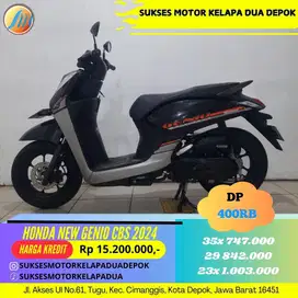 HONDA NEW GENIO CBS 2024 CASH/KREDIT DP HANYA 400RB AJA