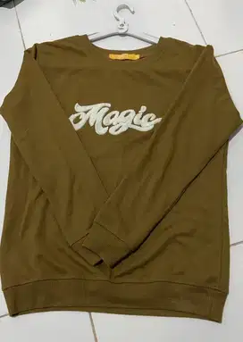 Baju bahan tebal wanita preloved warna army