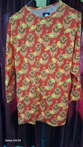 Kaos Atasan wanita bahan jersey lengan 7/8