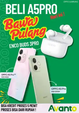 New Oppo A5 pro free headset bluetooth seharga 5 rts rb