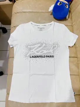 PRELOVED ORI Karl Lagerfeld Top White size XS m