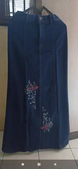 Jual Rok Jeans Biru Dongker