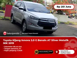 Toyota Kijang Innova 2.0 G Bensin AT Silver Metalik 2019 2020