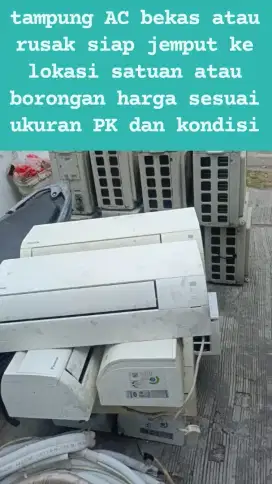 Tampung AC bekas