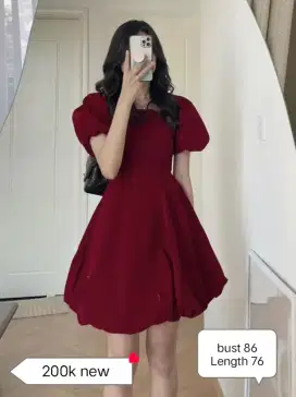 preloved dress merah