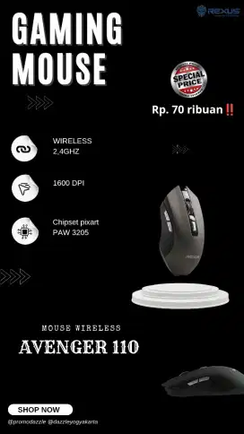 Mouse gaming rexus RX110