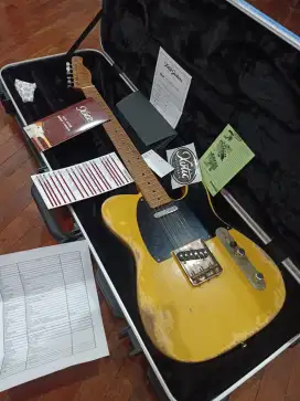 XOTIC GUITAR XTC-1 TELECASTER VINTAGE BUTTER SCOTH HEAVY AGED