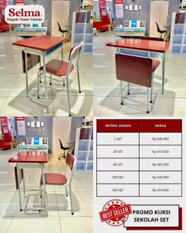 Set Meja Belajar Sekolah Murah