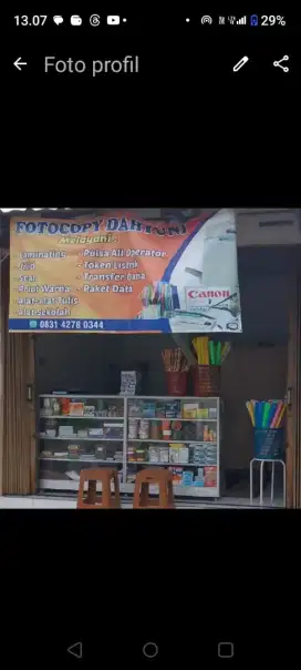 Perlengkapan usaha fotocopy