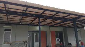 kanopi baja ringan dan atap alderon