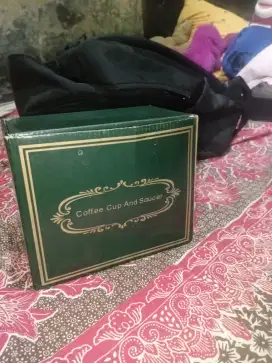 Di jual coffe cup and saucer kondisi baru
