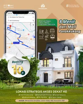 HUNIAN BERKELAS DI PUSAT KOTA MAKASSAR