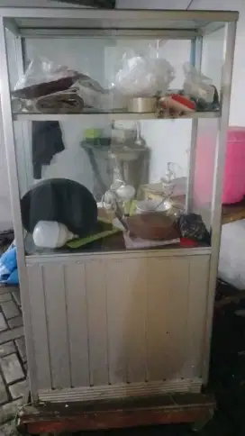 Dijual gerobak etalase kaca