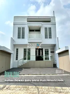 Rumah Baru plus kolam renang di Araya Golf Malang