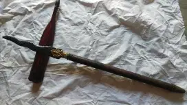 Bukan keris, pusaka antik unik tumbak ganesha luk 5 pandhawa