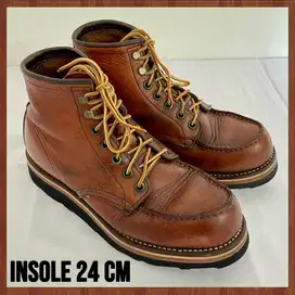 Size 38.5 | REDWING - JUAL RUGI | Sepatu Boots Vibram Red Wing Kulit