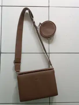 Tas zoe sling bag +dompet koin