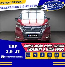 [DP Ceper]Nissan Serena HWS AT 2019 Merah Hitam