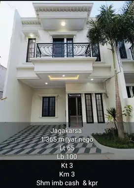 DIJUAL RUMAH JAGAKARSA BRAND NEW LOKASI STRATEGIS