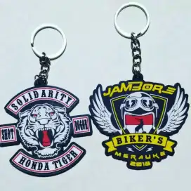 Gantungan kunci label path emblem gelang,berbahan karet