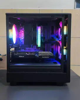 Jual/TT PC Gaming 1080p/2K Ryzen 5600 + RX 6600
