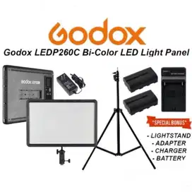 Lampu makeup Fotografi Godox LEDP26C bi color
