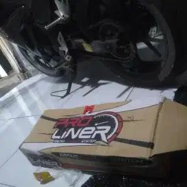 Knalpot proliner tipe short fuul system original