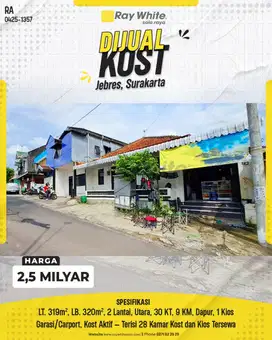 Dijual kost 30 kamar