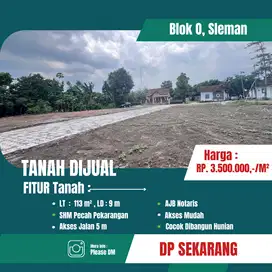 Tanah Hunian Sleman, Dekat Gedung JEC, SHM