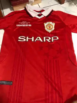 JERSEY MANCHESTER UNITED CHAMPIONS LEAGUE FINAL 1999