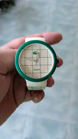 Jam tangan Lacoste hijau cwo cwe