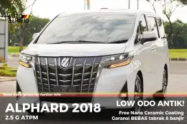 [TDP 10jt] Toyota Alphard 2.5 G ATPM Facelift 2018