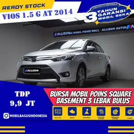 [Dp 9,9 Jt]  Vios 1.5 G Sedan AT 2014 SILVER No Pol Genap