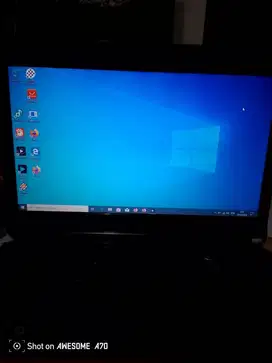 Laptop fujitsu tipe LH530 warna Merah Bekas.