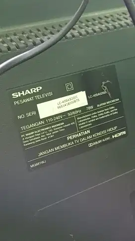 SHARP AQUOS 40 INCH